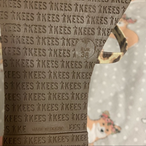 New Tkees x Madewell Gemma leather leopard print sandals Size 7 - Picture 6 of 8